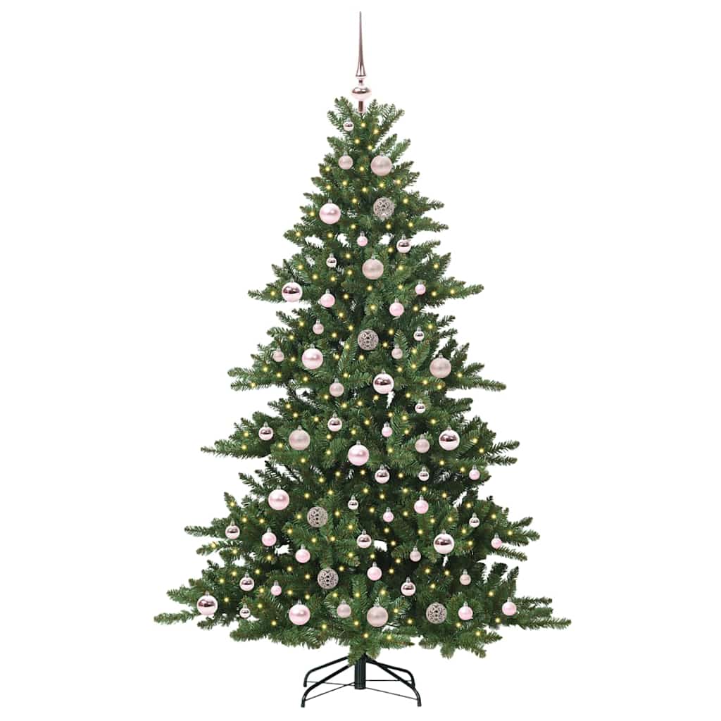 Künstlicher klappbarer Weihnachtsbaum Grün 180 cm PVC und Stahl