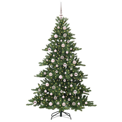 Künstlicher klappbarer Weihnachtsbaum Grün 180 cm PVC und Stahl
