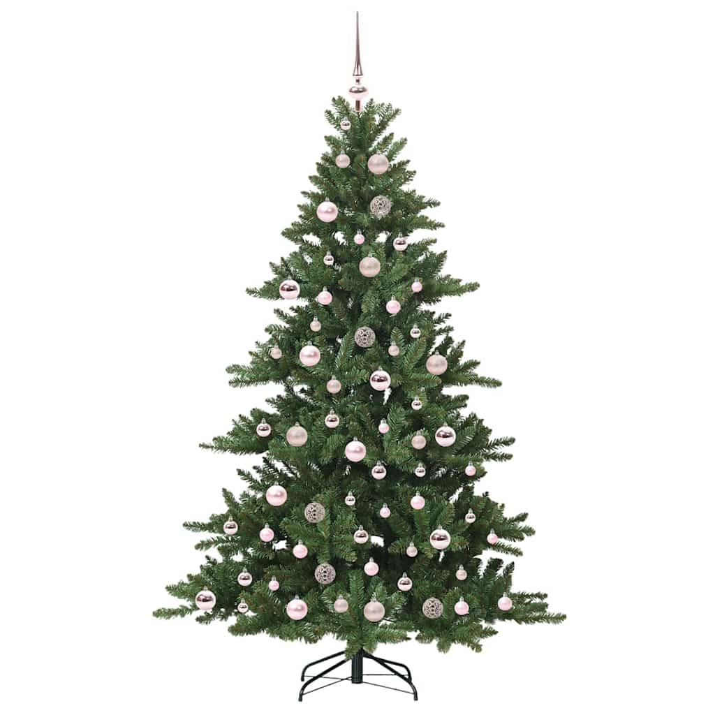 Künstlicher klappbarer Weihnachtsbaum Grün 180 cm PVC und Stahl