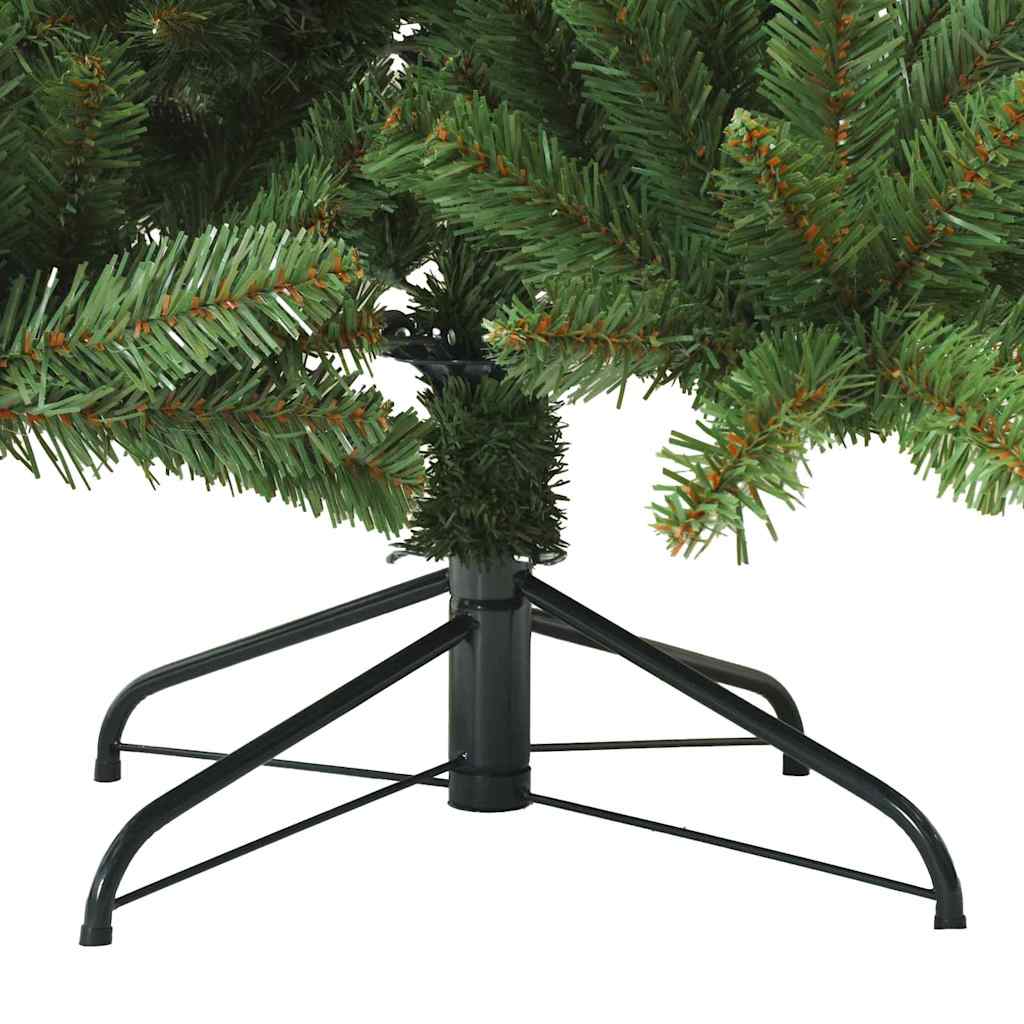 Künstlicher klappbarer Weihnachtsbaum Grün 180 cm PVC und Stahl