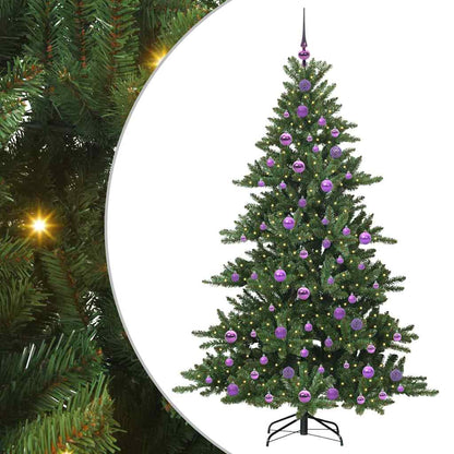 Künstlicher klappbarer Weihnachtsbaum Grün 180 cm PVC und Stahl