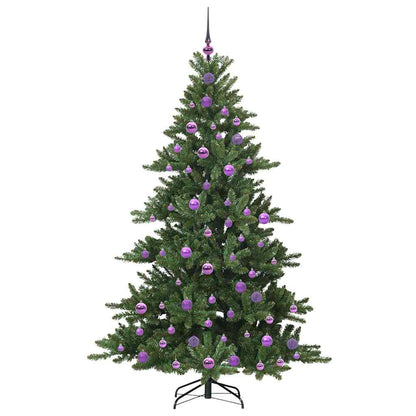 Künstlicher klappbarer Weihnachtsbaum Grün 180 cm PVC und Stahl