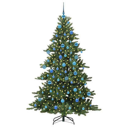 Künstlicher klappbarer Weihnachtsbaum Grün 180 cm PVC und Stahl