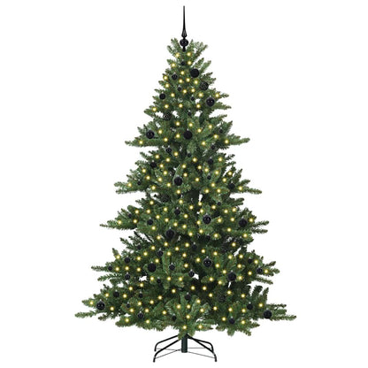Künstlicher klappbarer Weihnachtsbaum Grün 210 cm PVC und Stahl