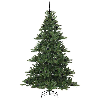 Künstlicher klappbarer Weihnachtsbaum Grün 210 cm PVC und Stahl