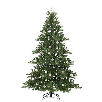 Künstlicher klappbarer Weihnachtsbaum Grün 210 cm PVC und Stahl