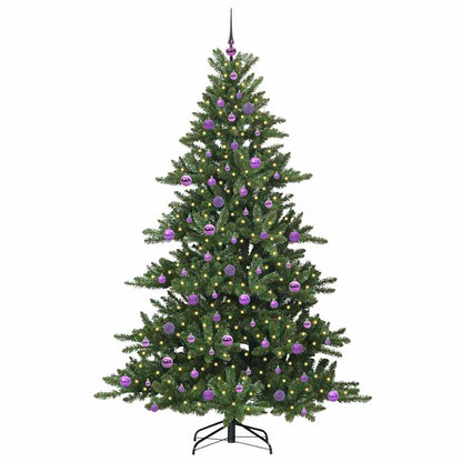 Künstlicher klappbarer Weihnachtsbaum Grün 210 cm PVC und Stahl