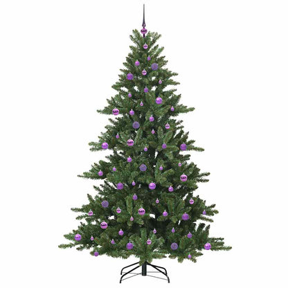 Künstlicher klappbarer Weihnachtsbaum Grün 210 cm PVC und Stahl