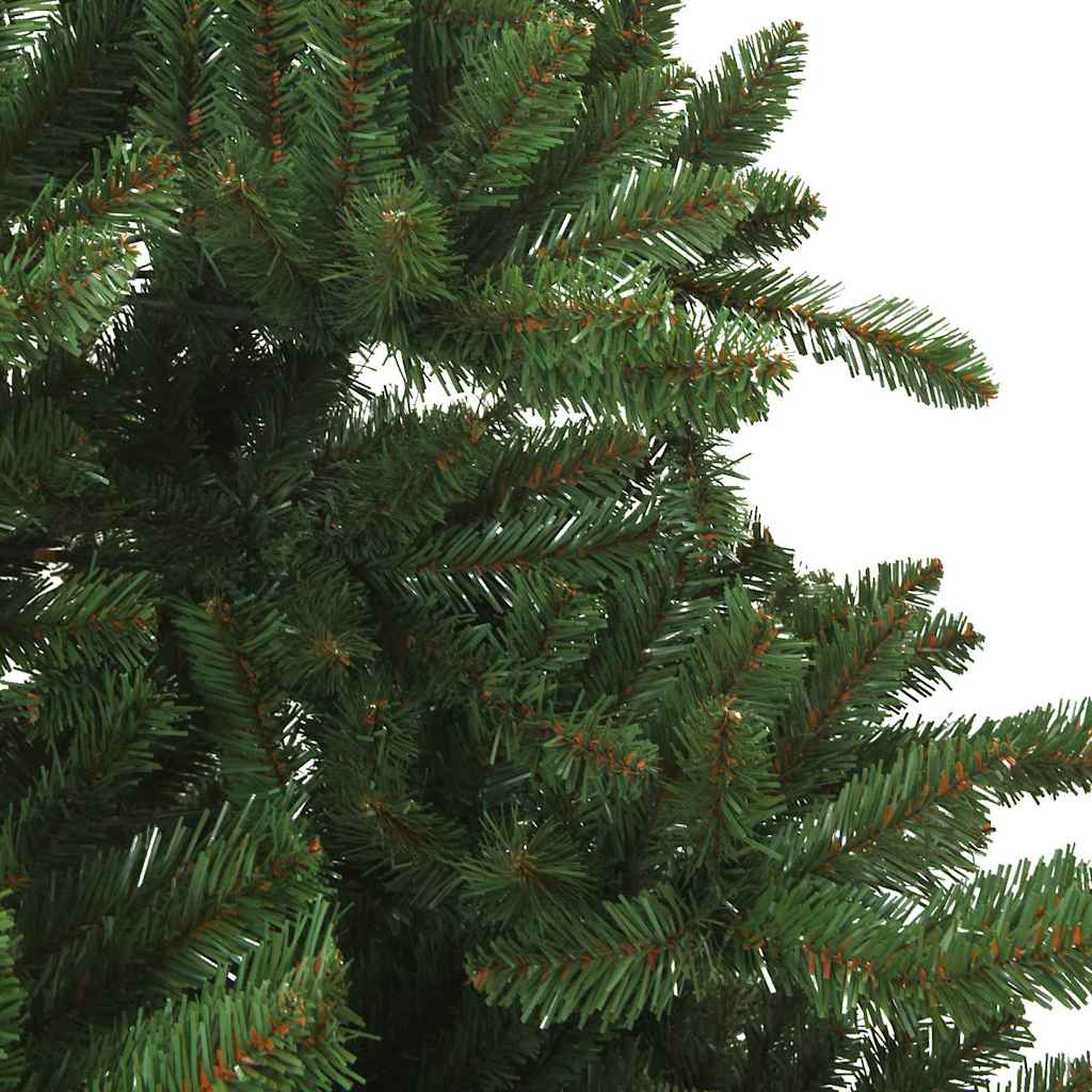 Künstlicher klappbarer Weihnachtsbaum Grün 210 cm PVC und Stahl