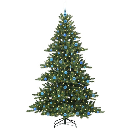 Künstlicher klappbarer Weihnachtsbaum Grün 210 cm PVC und Stahl