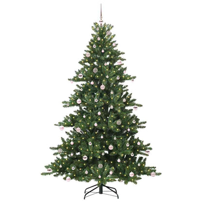 Künstlicher klappbarer Weihnachtsbaum Grün 240 cm PVC und Stahl