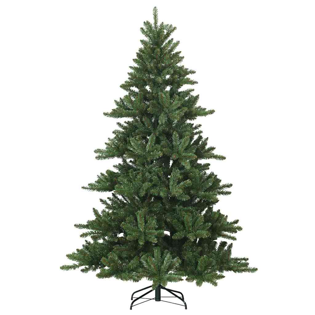 Künstlicher klappbarer Weihnachtsbaum Grün 240 cm PVC und Stahl