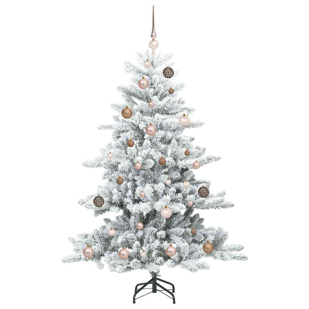 Künstlicher klappbarer Weihnachtsbaum Weiß 150 cm PVC und Stahl