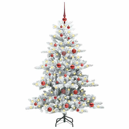 Künstlicher klappbarer Weihnachtsbaum Weiß 150 cm PVC und Stahl