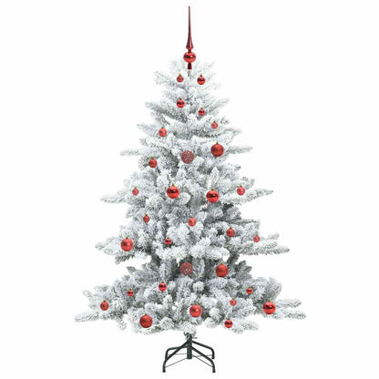 Künstlicher klappbarer Weihnachtsbaum Weiß 150 cm PVC und Stahl