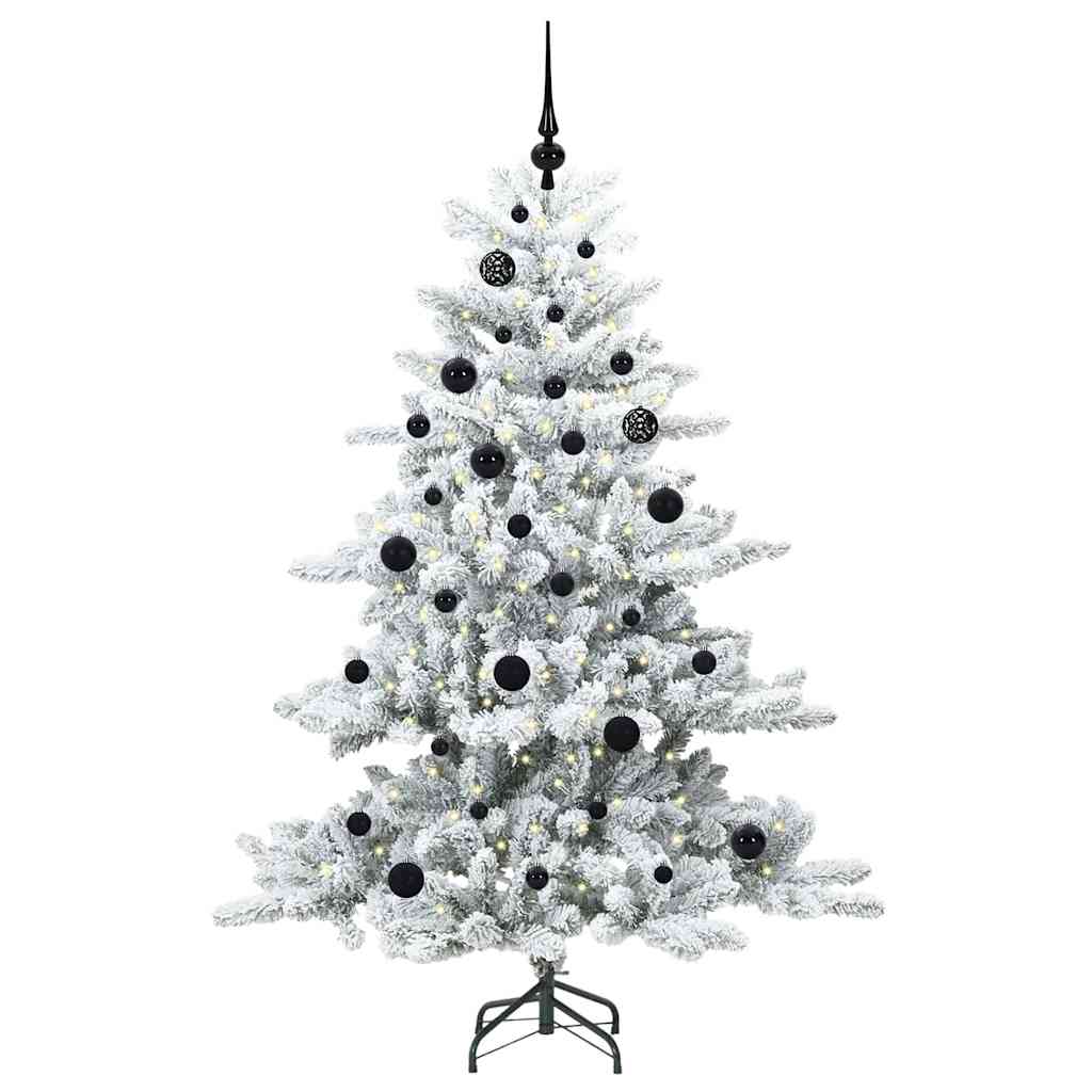 Künstlicher klappbarer Weihnachtsbaum Weiß 150 cm PVC und Stahl