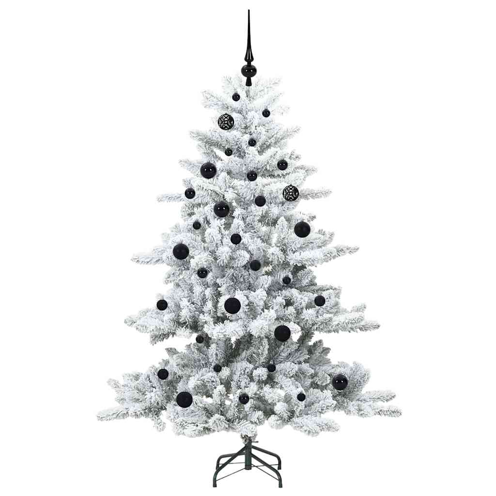 Künstlicher klappbarer Weihnachtsbaum Weiß 150 cm PVC und Stahl