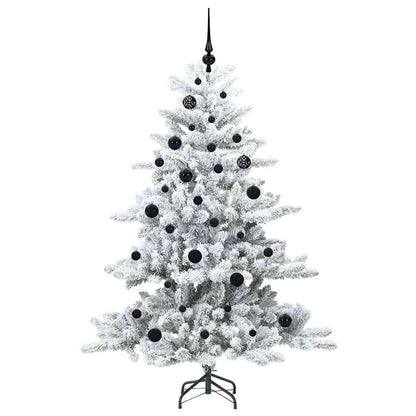 Künstlicher klappbarer Weihnachtsbaum Weiß 150 cm PVC und Stahl