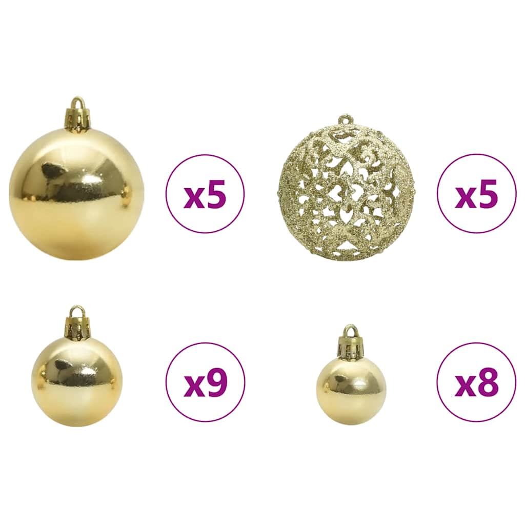 Künstlicher klappbarer Weihnachtsbaum Weiß 150 cm PVC und Stahl