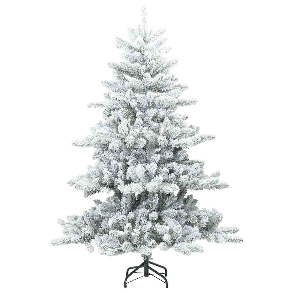Künstlicher klappbarer Weihnachtsbaum Weiß 150 cm PVC und Stahl