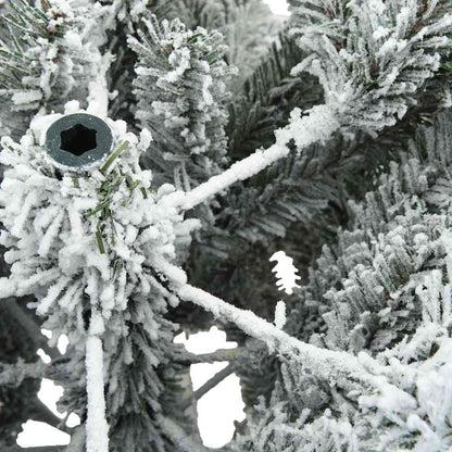 Künstlicher klappbarer Weihnachtsbaum Weiß 210 cm PVC und Stahl