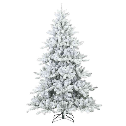 Künstlicher klappbarer Weihnachtsbaum Weiß 240 cm PVC und Stahl