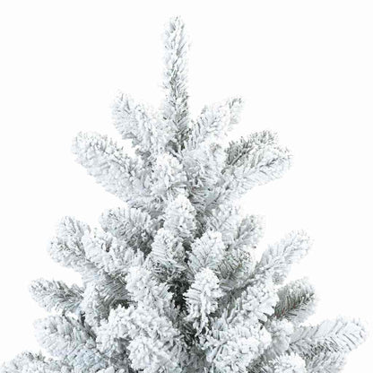 Künstlicher klappbarer Weihnachtsbaum Weiß 240 cm PVC und Stahl