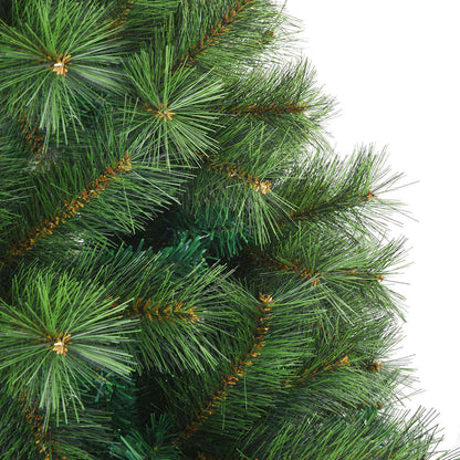 Künstlicher Weihnachtsbaum mit 300 LEDs Grün 180 cm PE und PVC