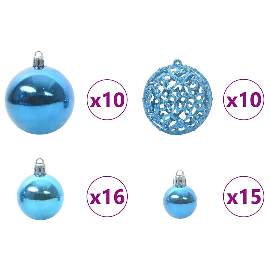Künstlicher Weihnachtsbaum mit 300 LEDs Grün 180 cm PE und PVC