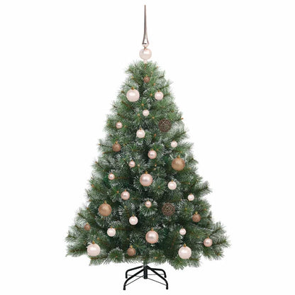Künstlicher Weihnachtsbaum mit 150 LEDs Grün 120 cm PE und PVC