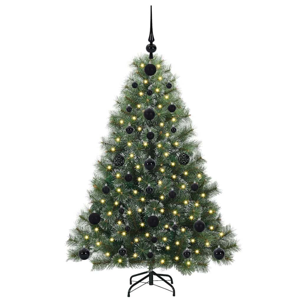 Künstlicher Weihnachtsbaum mit 150 LEDs Grün 120 cm PE und PVC