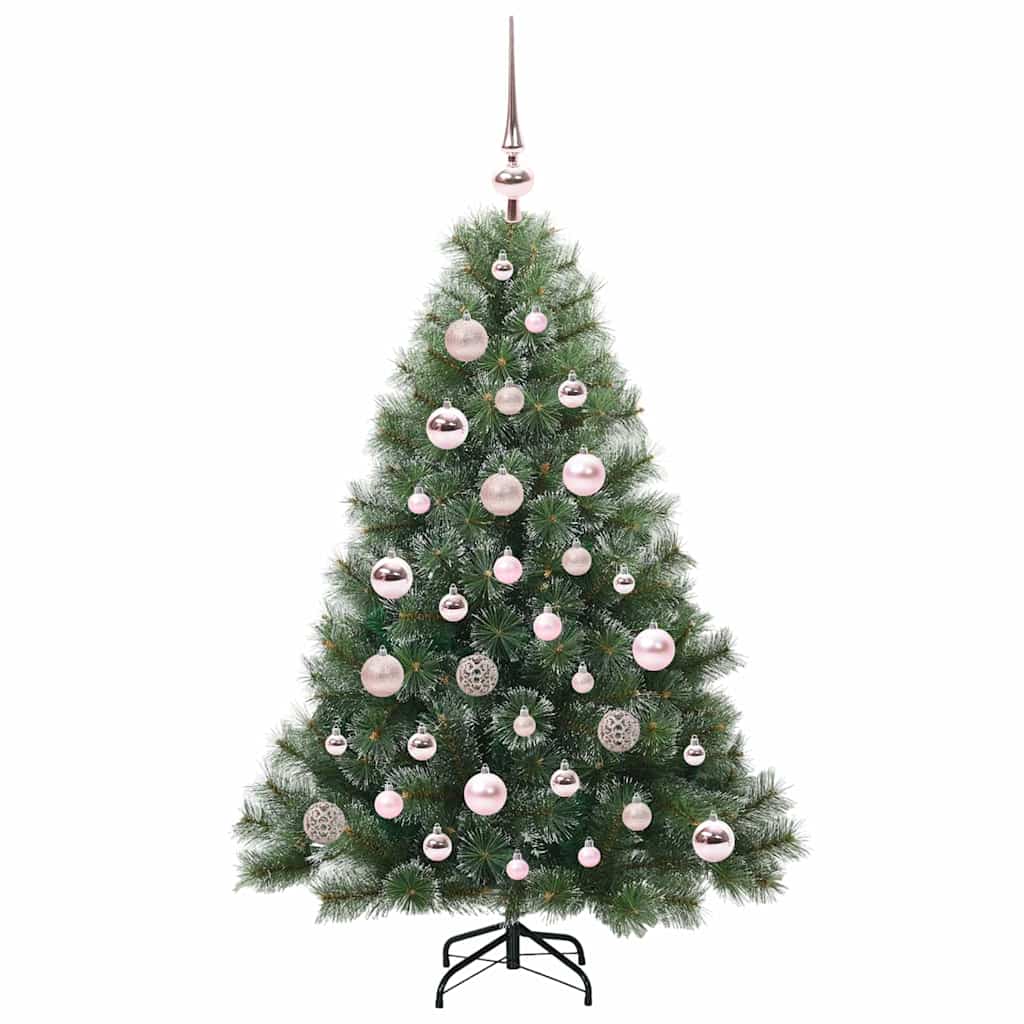 Künstlicher Weihnachtsbaum mit 150 LEDs Grün 120 cm PE und PVC