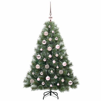 Künstlicher Weihnachtsbaum mit 150 LEDs Grün 120 cm PE und PVC