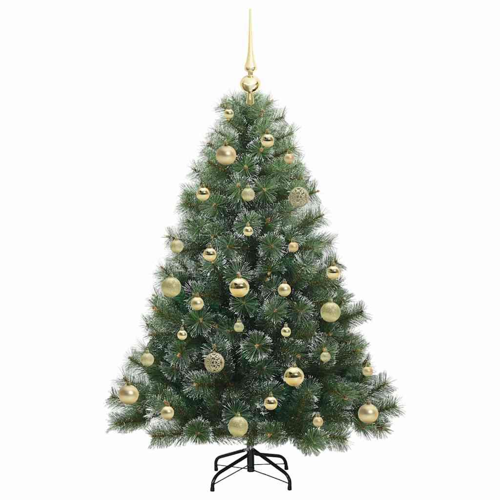 Künstlicher Weihnachtsbaum mit 150 LEDs Grün 120 cm PE und PVC