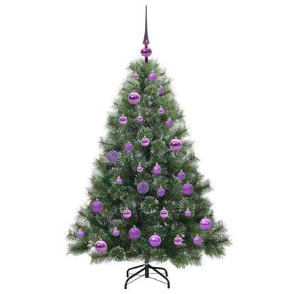 Künstlicher Weihnachtsbaum mit 150 LEDs Grün 120 cm PE und PVC