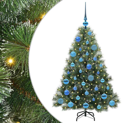 Künstlicher Weihnachtsbaum mit 150 LEDs Grün 120 cm PE und PVC