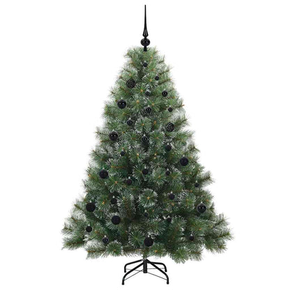 Künstlicher Weihnachtsbaum mit 150 LEDs Grün 150 cm PE und PVC