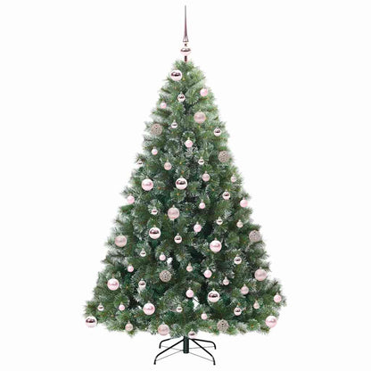 Künstlicher Weihnachtsbaum mit 300 LEDs Grün 180 cm PE und PVC