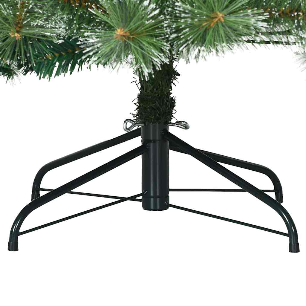 Künstlicher Weihnachtsbaum mit 300 LEDs Grün 210 cm PE und PVC
