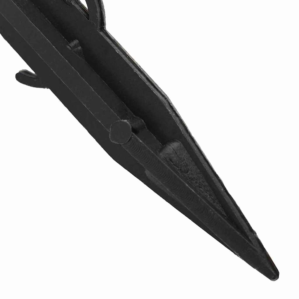 Bodenheringe 100 stk. Schwarz Ø3 x 11 cm Kunststoff