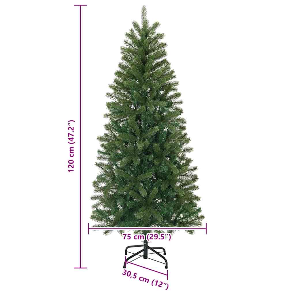Künstlicher Weihnachtsbaum 120 cm PVC, PE und Stahl Grün