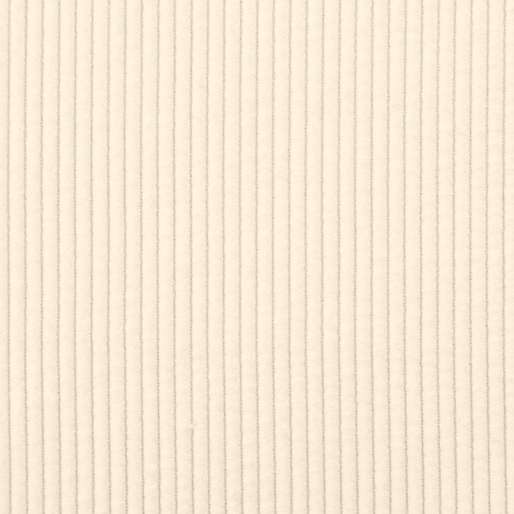 Esszimmerstühle mit Rollen 2 Stk. Cordstoff Creme