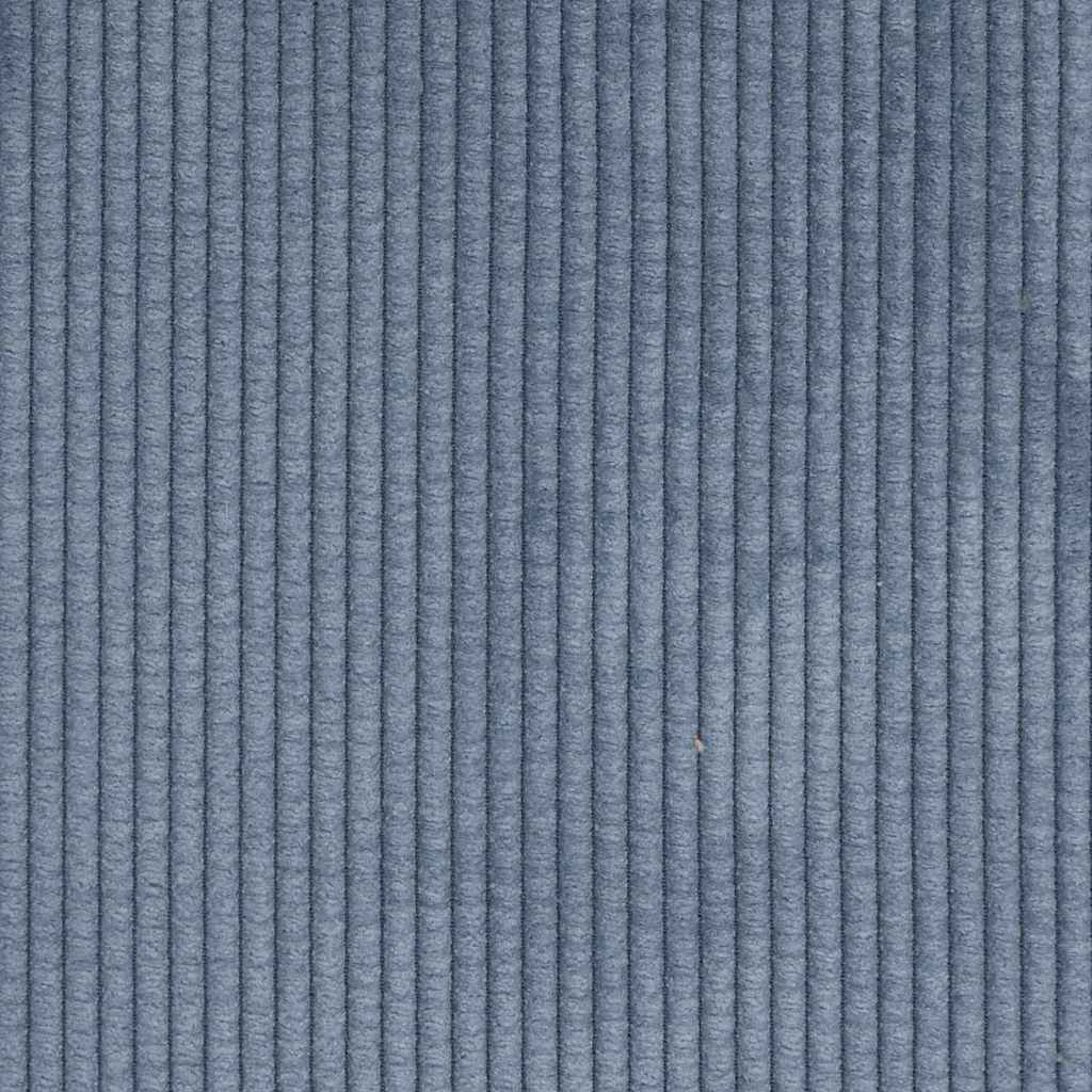 Esszimmerstühle mit Rollen 2 Stk. Cordstoff Blau