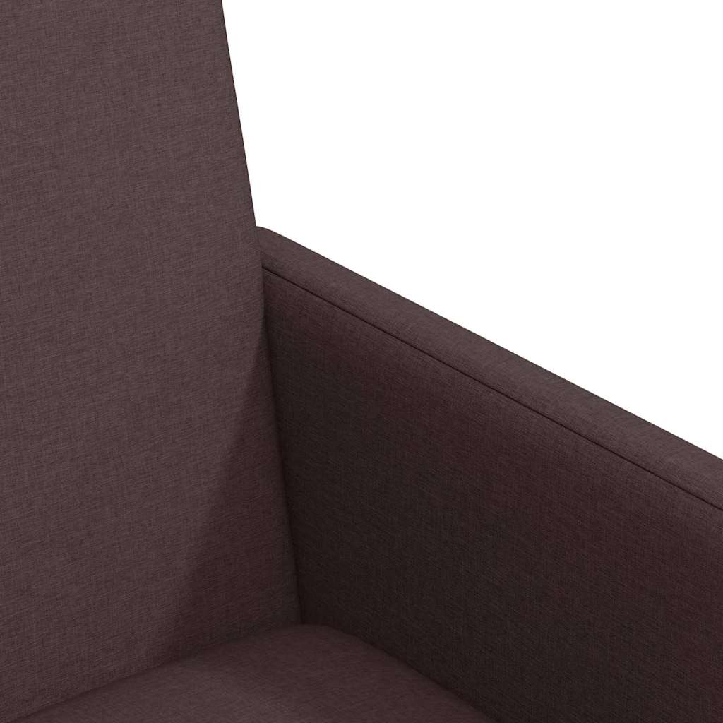 Esszimmerstühle mit Rad 2 pcs Dunkelbraun 57 x 66 x 94 cm Stoff