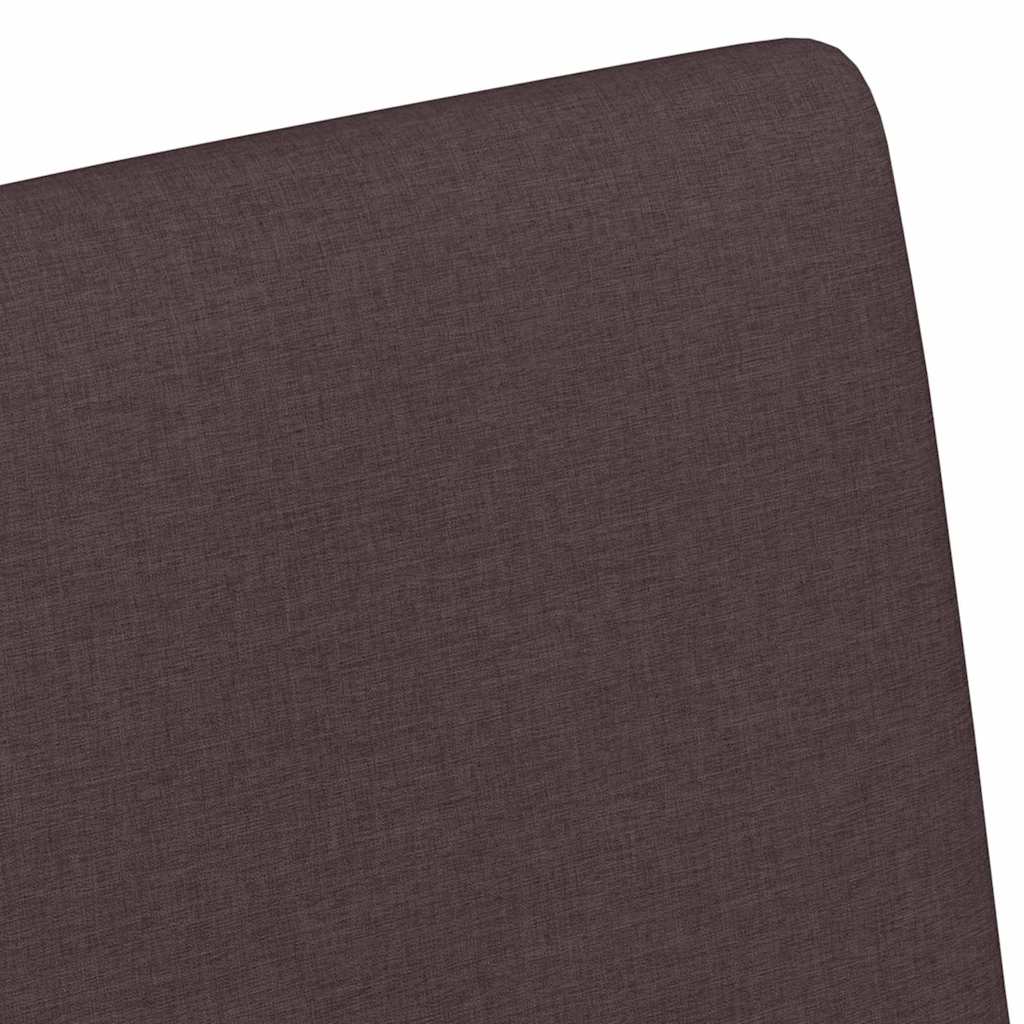 Esszimmerstühle mit Rad 2 pcs Dunkelbraun 57 x 66 x 94 cm Stoff