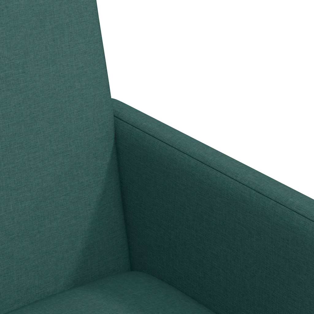 Esszimmerstühle mit Rad 2 pcs Dunkelgrün 57 x 66 x 94 cm Stoff