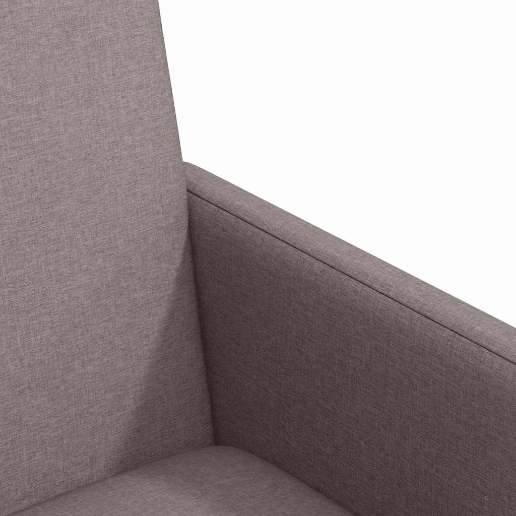 Esszimmerstühle mit Rollen 2 Stk. Stoff Taupe 57 x 66 x 94 cm