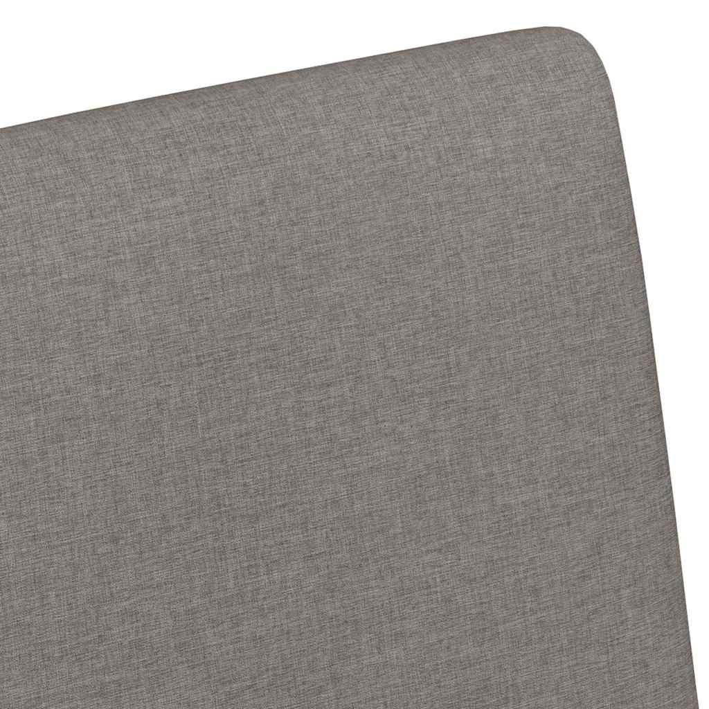 Esszimmerstühle mit Rollen 2 Stk. Stoff Taupe 57 x 66 x 94 cm