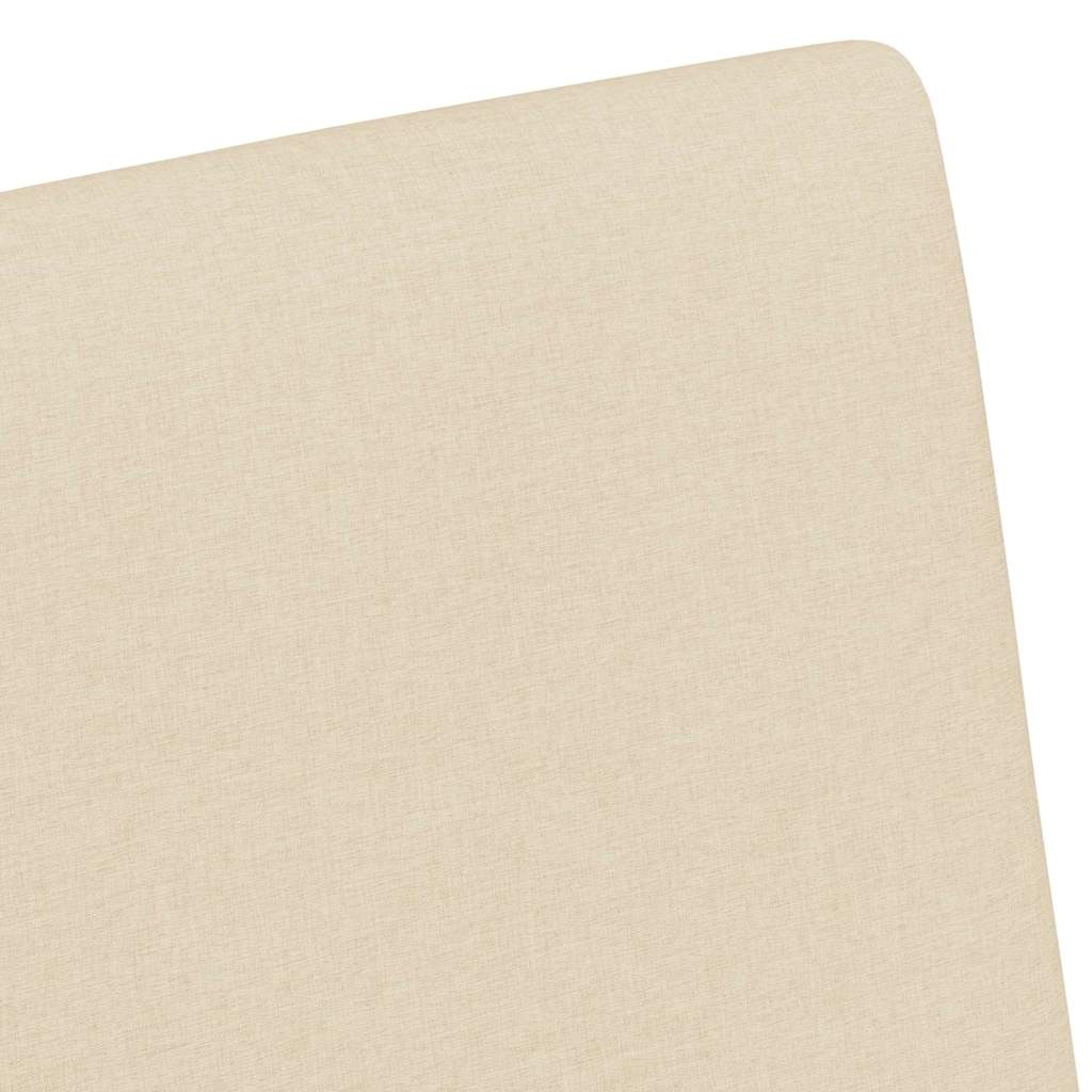 Esszimmerstühle mit Rollen 2 Stk. Stoff Creme 57 x 66 x 94 cm