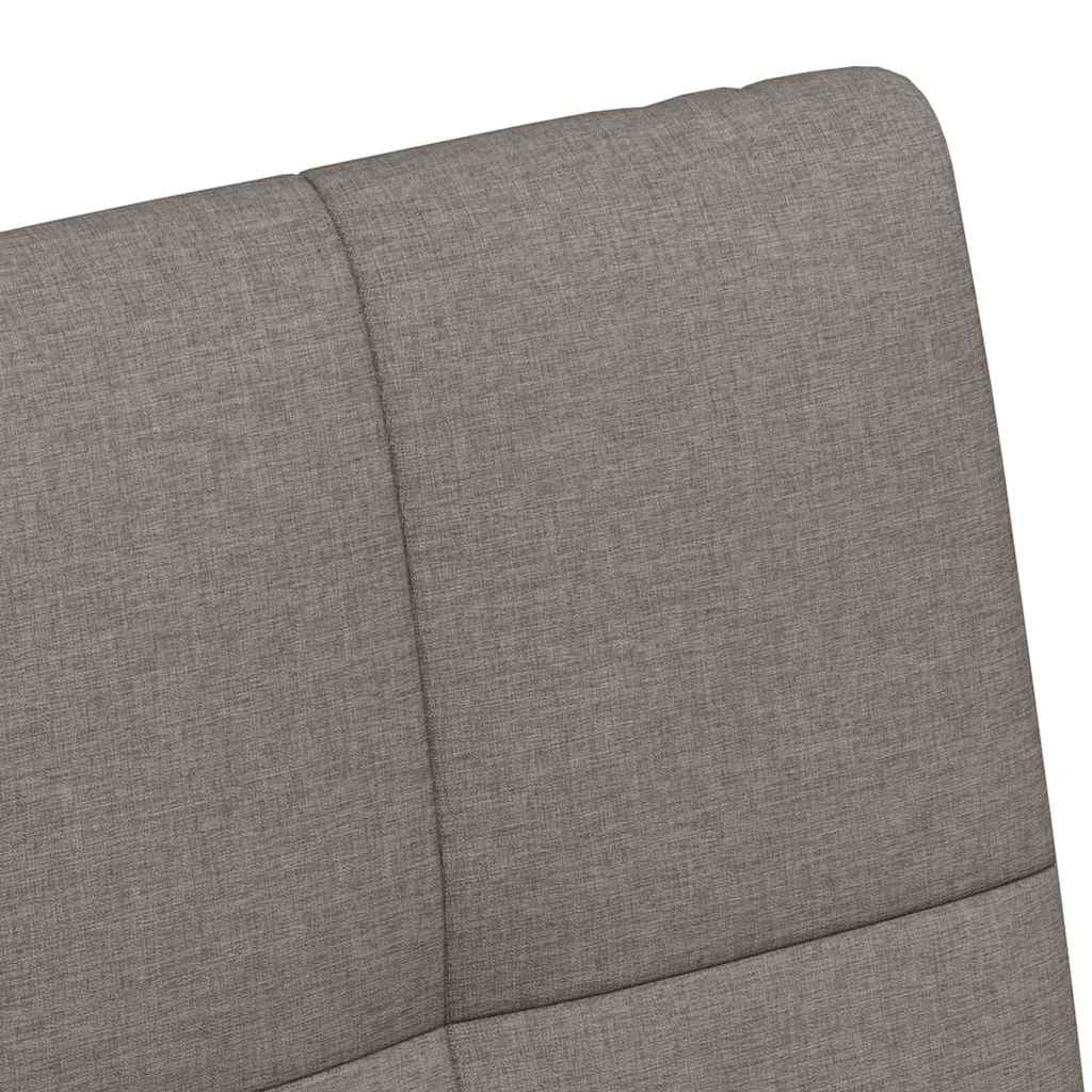 Esszimmerstühle mit Rollen 2 Stk. Stoff Taupe 58 x 65 x 94 cm